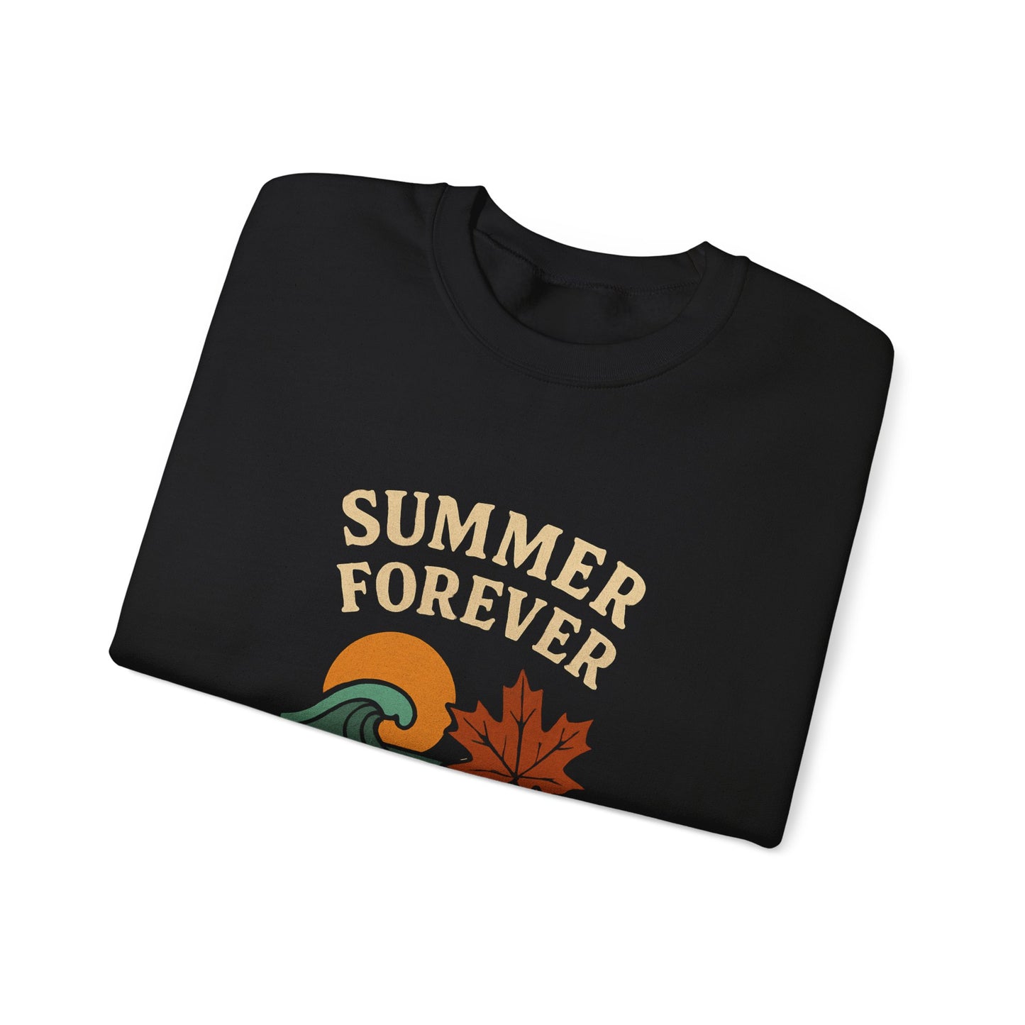 Cozy Fall Sweatshirt: Summer Forever Fall Together, Unisex Crewneck, Autumn Fashion, Seasonal Gift, Casual Wear