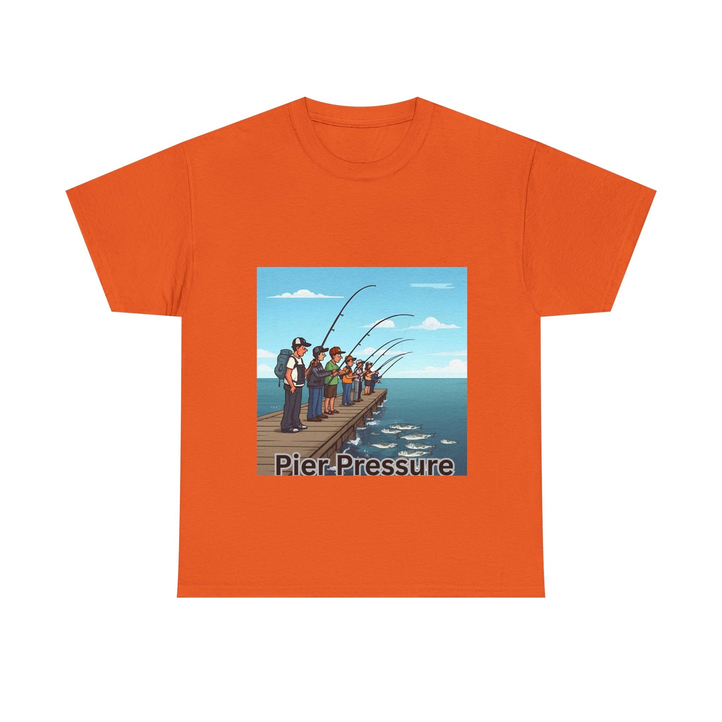 Pier Pressure Fishing T-Shirt, Funny Fishing Tee, Unisex Cotton Tee, Outdoor Adventure Shirt, Gift for Fishermen