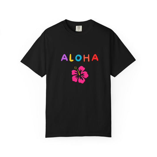 Aloha Vibe T-shirt, Hawaii Shirt, Women T-shirt, Summer Clothing, Vintage Style Top, Beach T-Shirt