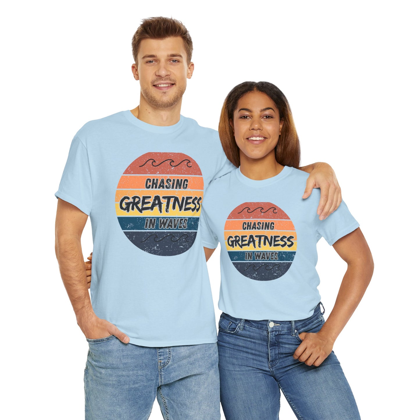 Chasing Greatness Unisex Tee - Motivational Cotton Shirt for Dreamers, Summer Vibes Tee, Gift for Graduates, Beachwear