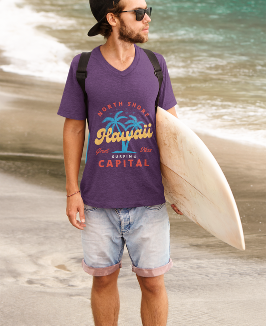 Tropical Paradise Tee, Summer Vibes Shirt, Hawaii Graphic Tee, Beach Day Outfit, Casual Wear for Vacation