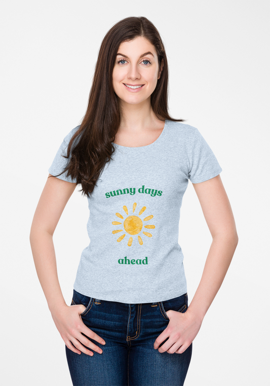 Sunny Days Unisex Heavy Cotton Tee, Casual Wear, Summer T-Shirt, Positive Vibes, Gift for Friends, Relaxed Fit