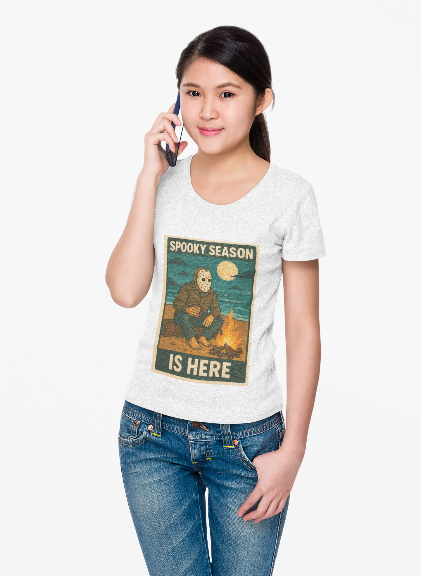 Halloween Horror Tee, Jason Voorhees T-Shirt, Campfire Countdown Shirt, Scary Movie Fan Gift, Unisex Top, Horror Movie Apparel