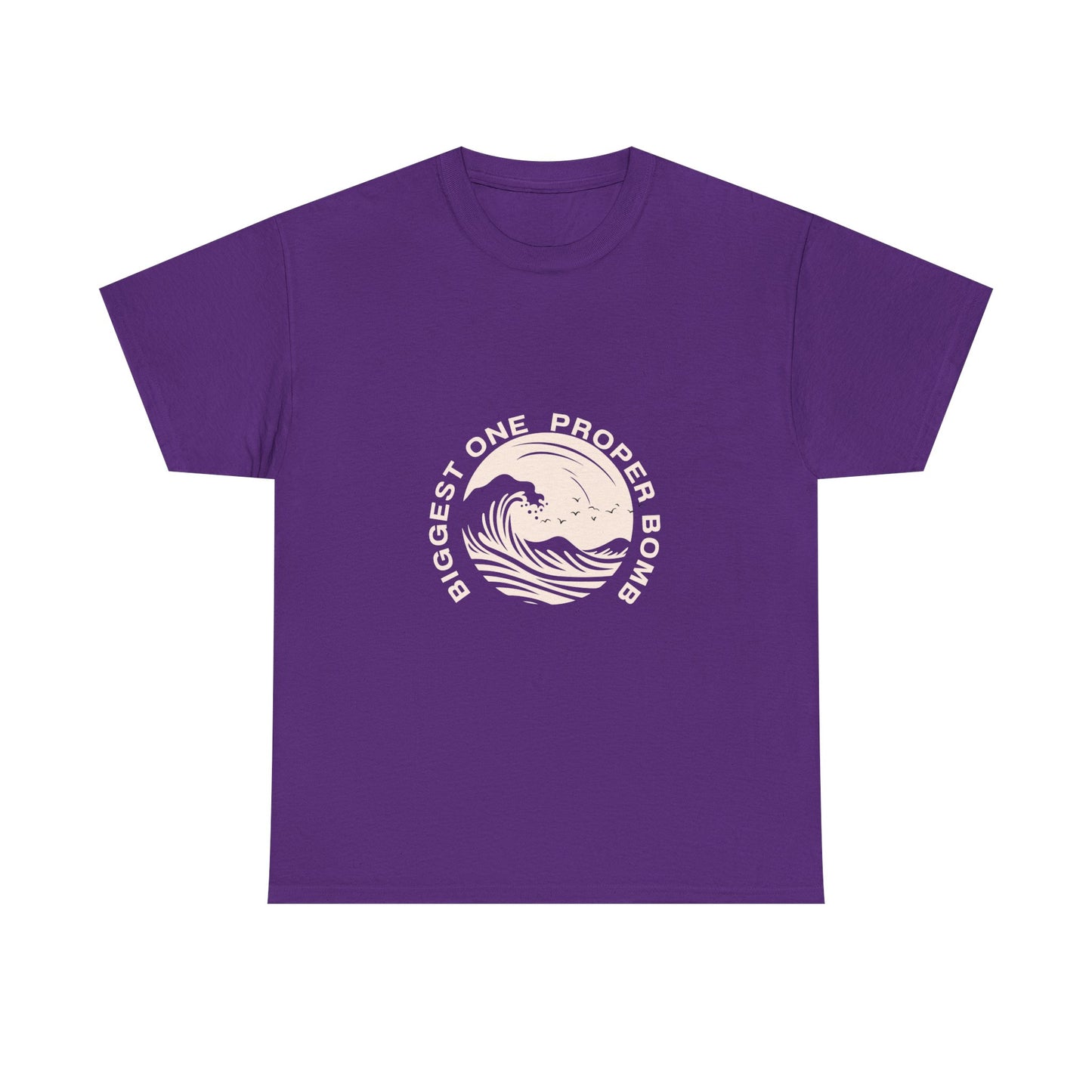 Ocean Wave Graphic Tee, Relaxed Fit Cotton Shirt, Summer Apparel, Casual Wear, Beach Lover Gift
