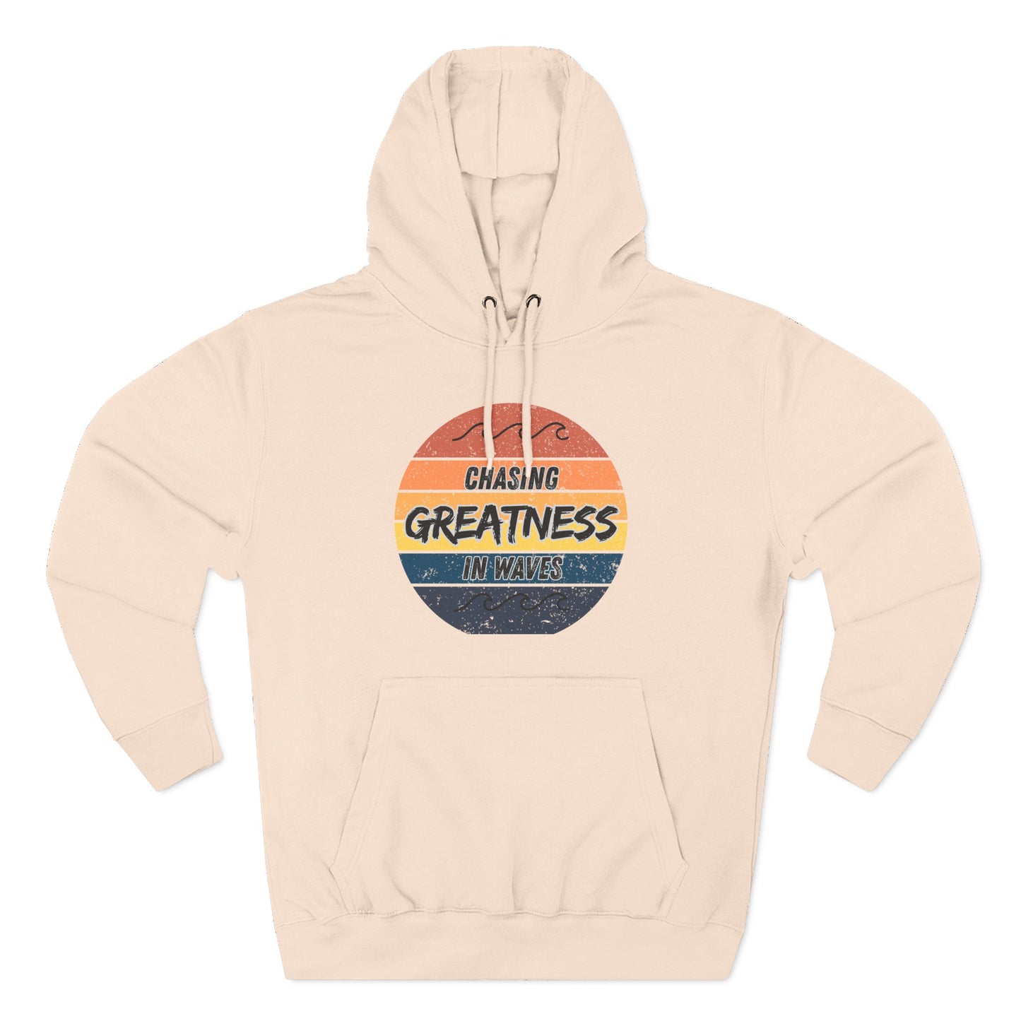 Chasing Greatness Fleece Hoodie | Inspirational Sweater for Motivation | Gifts for Athletes, Fitness Lovers, Cozy Casual Wear