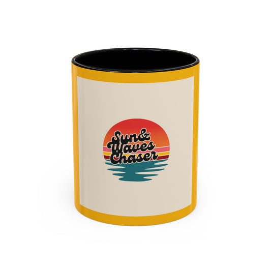 Sunset Vibes Coffee Mug, Beach Lover Gift, Vacation Memento, Surf Aesthetic, Summer Decor