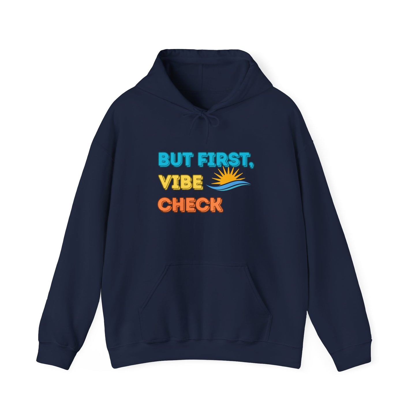 Vibe Check Hoodie - Unisex Heavy Blend Sweatshirt for Chill Days, Cozy Gatherings, Casual Lounging, Perfect Gift for Friends & Family