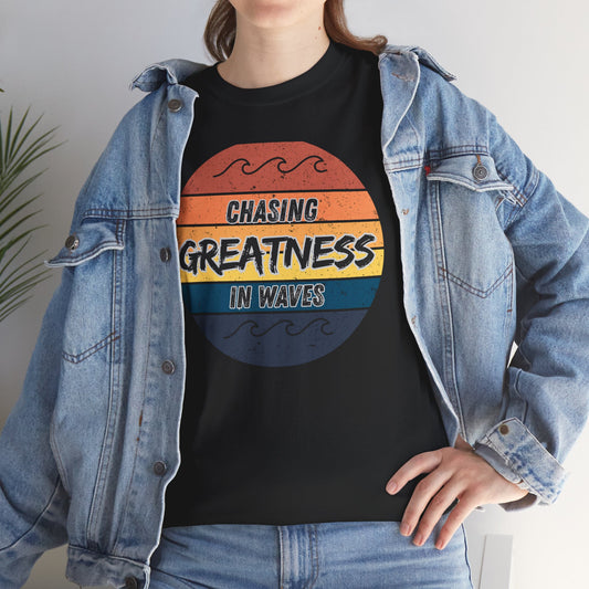 Chasing Greatness Graphic Tee - Motivational Cotton Shirt for Dreamers, Summer Vibes Tee, Beachwear, vaction tee