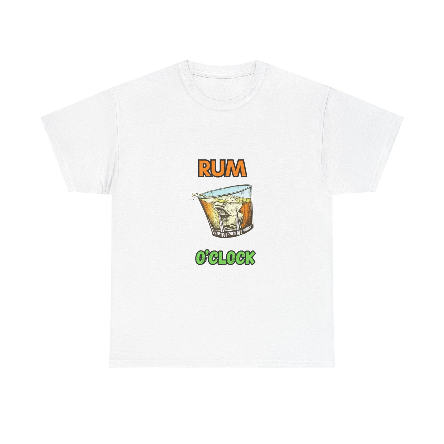 Rum O'Clock Unisex Tee, Summer Tees, Party Shirt, Gift for Rum Lovers, Casual Outfit