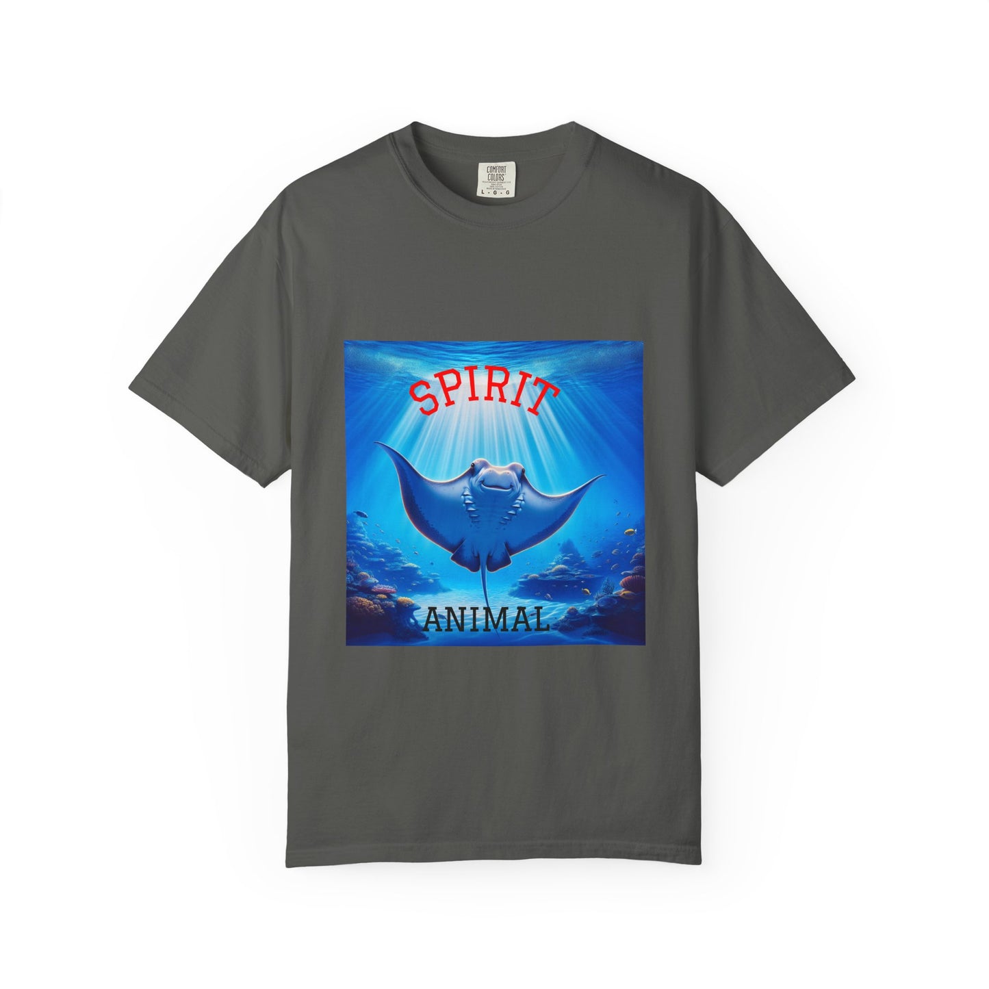 Sting RAY Spirit Animal T-Shirt, fun tees, silly t-shirts, beach wear, everyday apparel