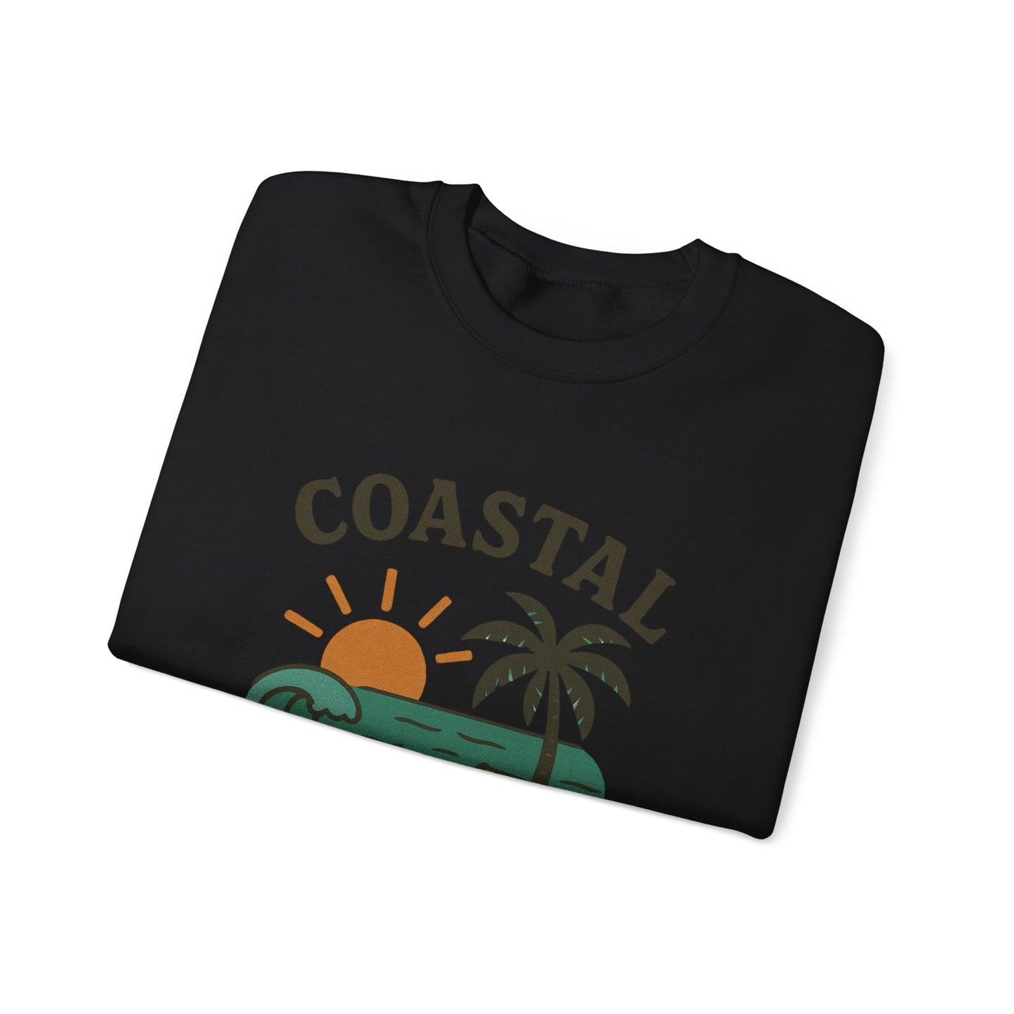Coastal Chill Crewneck Sweatshirt - Perfect for Beach Lovers, Summer Vibes, Relaxation, Gifts, Outdoor Adventures