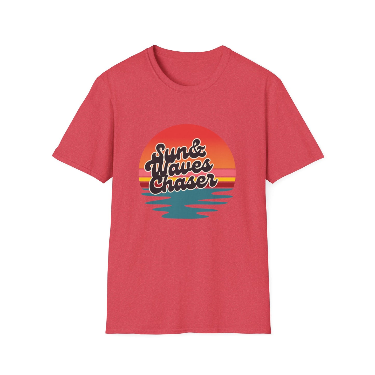 Sun & Waves Chaser T-Shirt, Beach Surf Tee for Men, Beach Surf Tee for Women, Ocean Lover Gift, Summer Vacation Apparel, Summer T-shirt