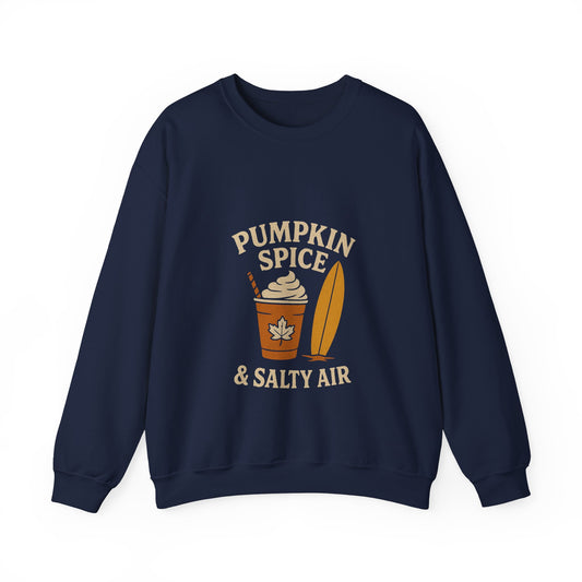 Cozy Pumpkin Spice Sweatshirt for Fall Vibes, Perfect for Autumn, Thanksgiving, Casual Wear, Gift for Her, Beach Bonfire