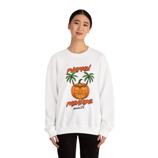 Pumpkin Paradise Crewneck Sweatshirt | Cozy Fall Fashion, Halloween Apparel, Unisex Sweatshirt, Pumpkin Lover Gift, Autumn Style
