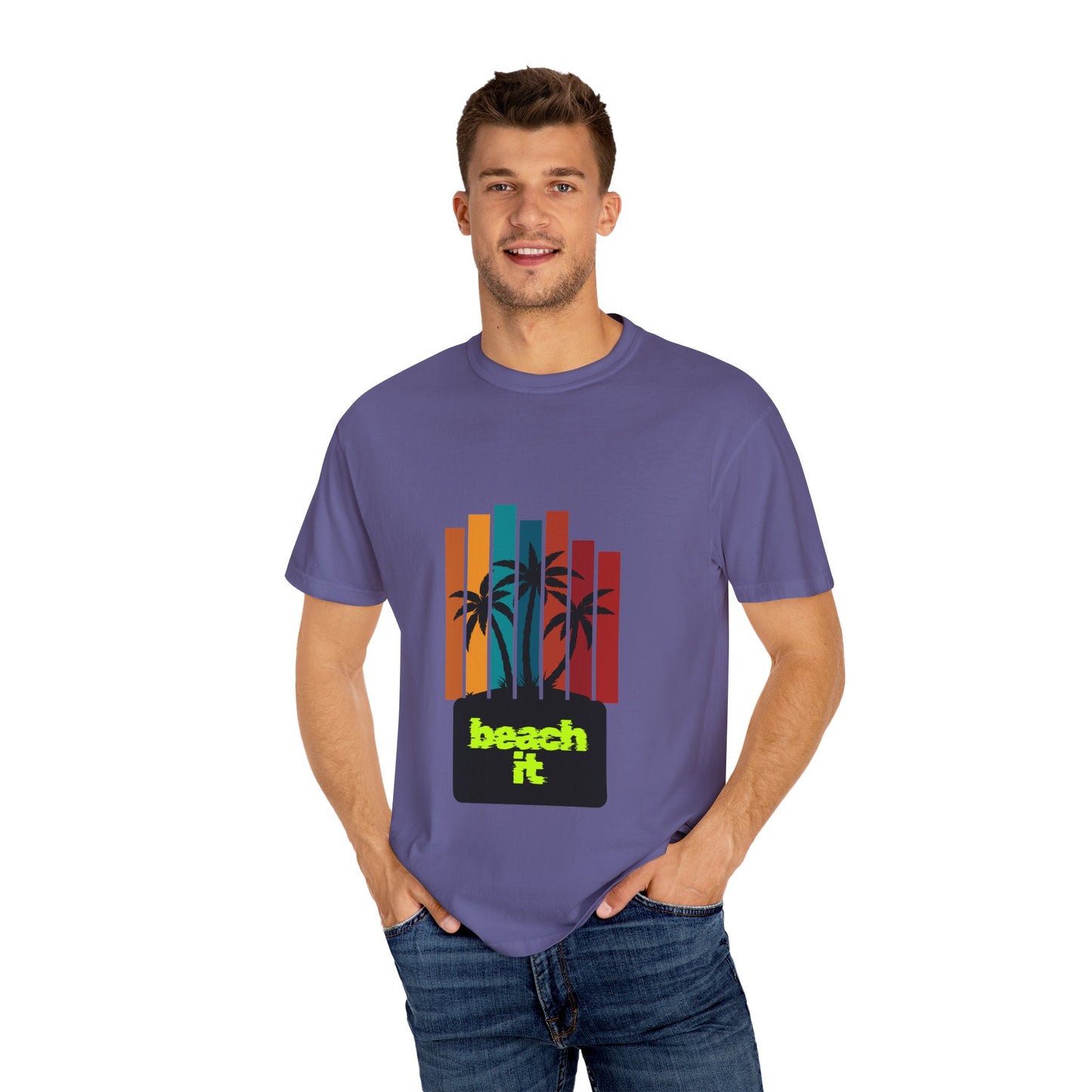 Beach IT Men's T-shirt, ocean tee, vacation tee, fall t-shirt, summer t-shirt