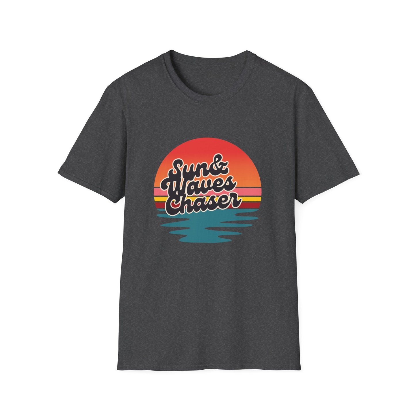 Sun & Waves Chaser T-Shirt, Beach Surf Tee for Men, Beach Surf Tee for Women, Ocean Lover Gift, Summer Vacation Apparel, Summer T-shirt