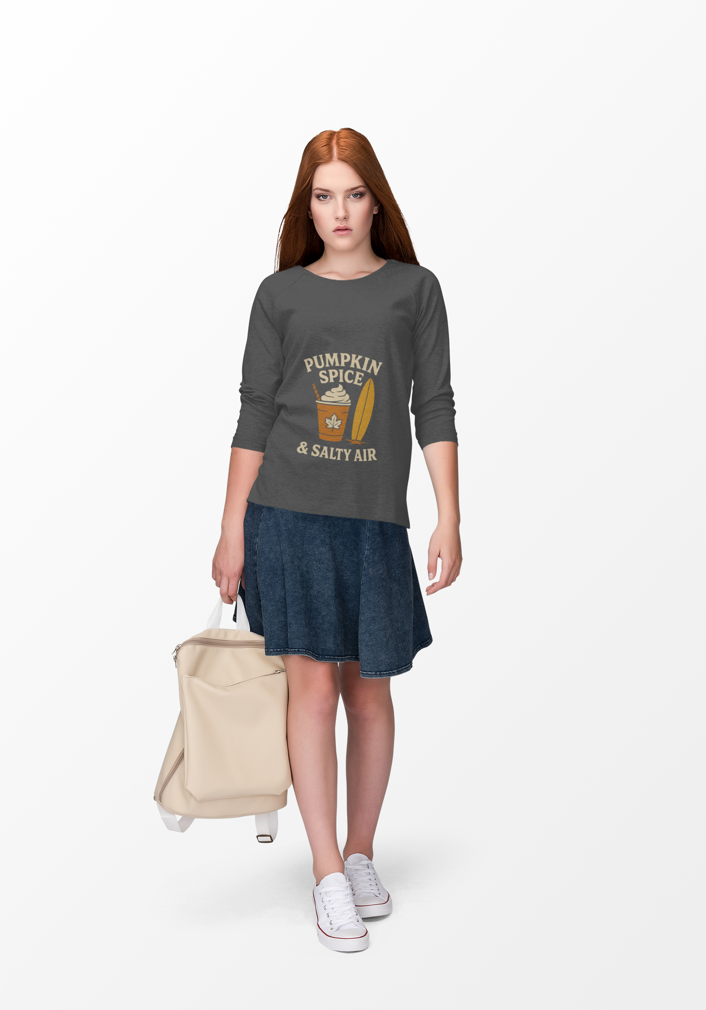 Cozy Pumpkin Spice Sweatshirt for Fall Vibes, Perfect for Autumn, Thanksgiving, Casual Wear, Gift for Her, Beach Bonfire