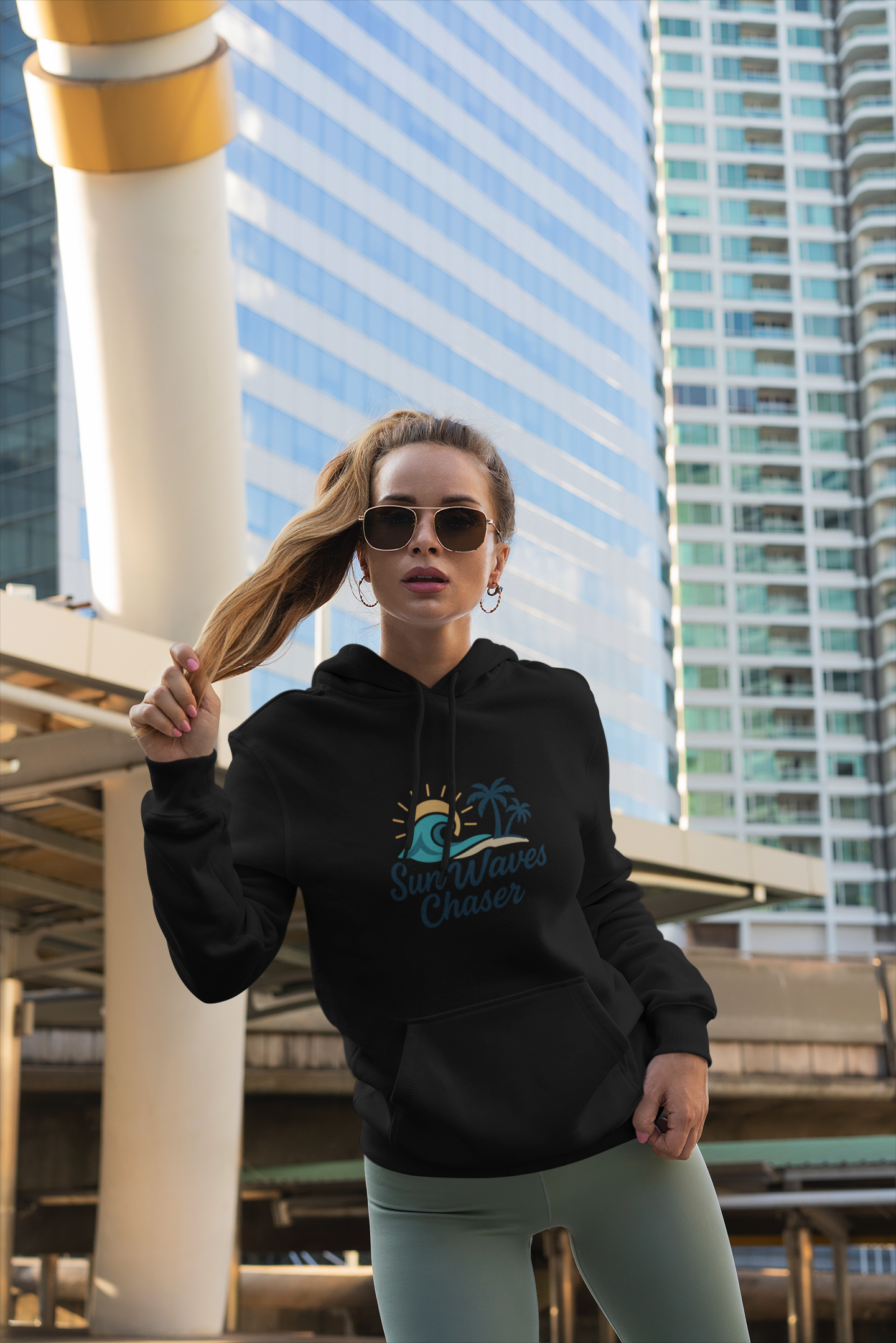 Cozy Beach Hoodie for Wave Lovers | Perfect for Summer, Gift for Surfers, Travel, or Casual Days
