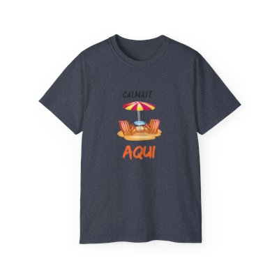 Calmate Aqui T-Shirt, Women's T-shirt, Summer Tees, Beach Lover T-shirt, Ocean, Summer