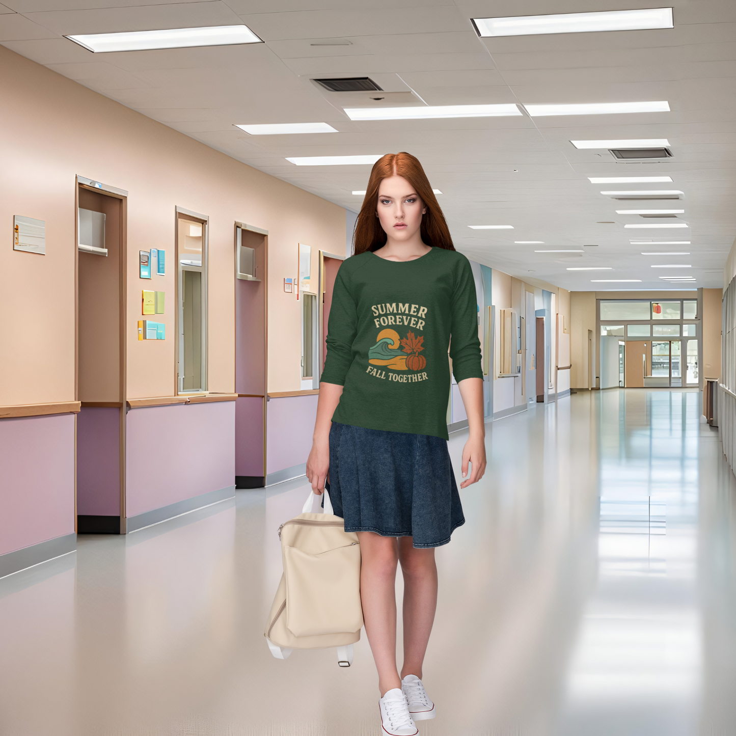 Cozy Fall Sweatshirt: Summer Forever Fall Together, Unisex Crewneck, Autumn Fashion, Seasonal Gift, Casual Wear