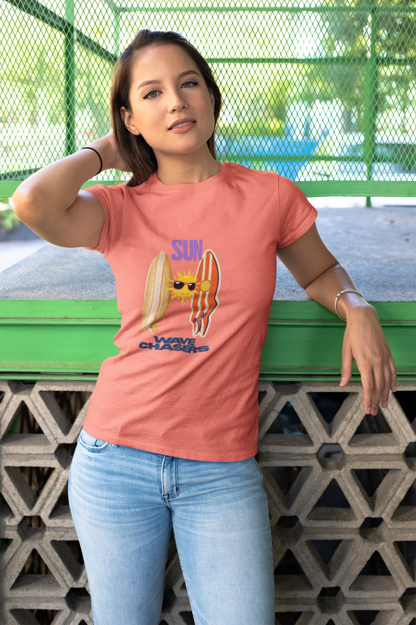 Surf Vibes T-Shirt, Women's T-Shirt, surfer, gift, Ocean Lover, Beach Lover
